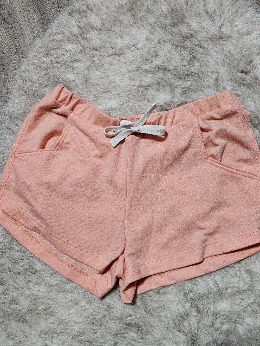 La Vie En Rose Pink Knit Drawstring Women’s Shorts